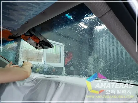 일산 아마테라스 썬팅 시공기, 제네시스 g80 신차검수&신차패키지 / 고양시 구산동