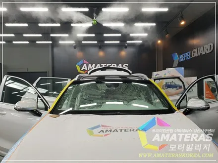 산타페TM 인스 화이트크림 신차검수 & 신차패키지 최고급형 아마테라스HH 시공기 / 일산썬팅은 모터빌리지 ( 아마테라스일산서구센터) ^^ / 고양시 구산동