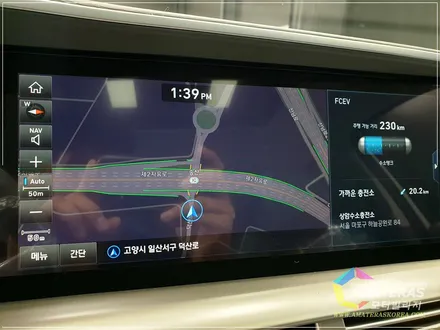 현대 수소 전기차 넥쏘 화이트크림 색상 신차검수 중 문제 발견 / 고양시 구산동