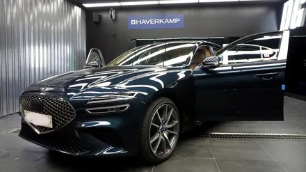 제네시스 G70 테즈먼 블루 일산 신차패키지는 모터빌리지에서 / 고양시 구산동