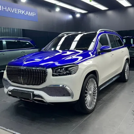 과감한 마이바흐 GLS 600 강남 전체PPF + 블루 투톤랩핑 / 고양시 구산동