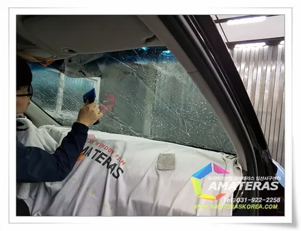 일산썬팅 아마테라스 일산서구센터의 산타페 신차패키지 시공기 / 고양시 구산동