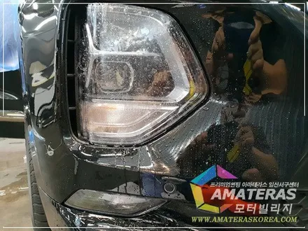 모터빌리지(아마테라스일산서구센터)의 산타페TM 인스퍼레이션 펜텀블랙 신차패키지 최고급형 시공기 / 고양시 구산동
