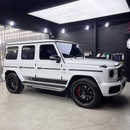 벤츠 G63 AMG 블랙 or 화이트? 고민된다면 LB랩핑 글로시 화이트 모터빌리지 일산서구센터 / 고양시 구산동