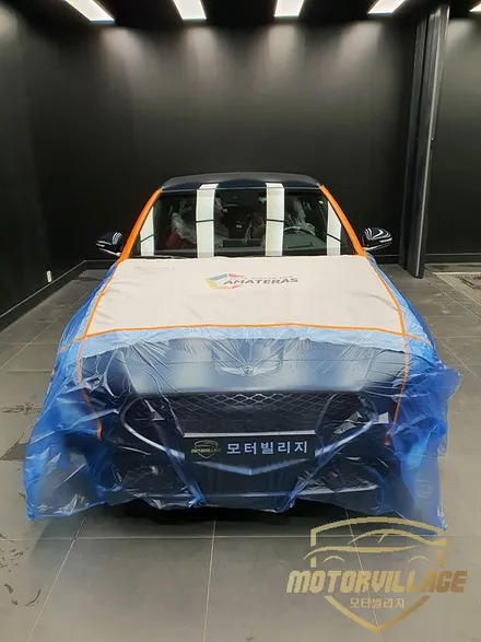 제네시스 g70 페이스리프트 테즈먼블루와 너무 잘 어울리네요 / 고양시 구산동