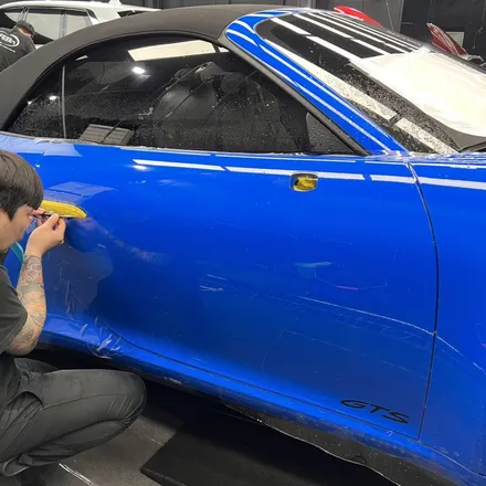 늘 신뢰하는 강남 신차패키지 샵👍포르쉐 911 GTS 카브리올레 샤크블루 <하버캠프 세라믹본드 틴팅 + 울트라핏 PPF 전체 풀 인스톨> 후기 / 고양시 구산동