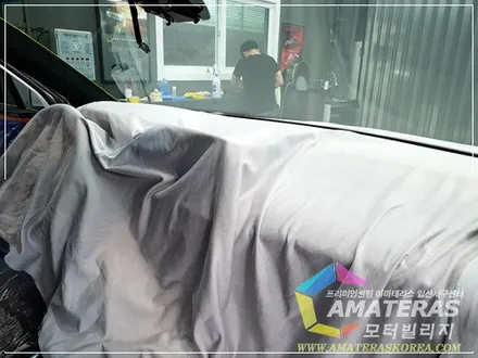 아마테라스일산서구센터의 산타페TM 인스(인스퍼레이션) 화이트크림 신차검수&신차패키지 / 고양시 구산동