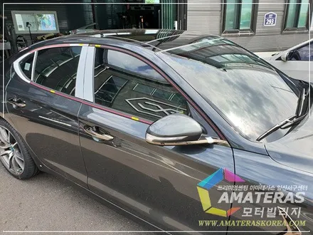 모터빌리지(아마테라스일산서구센터)의 제네시스 G70 그레이스풀그레이 신차검수 & 신차패키지 / 고양시 구산동