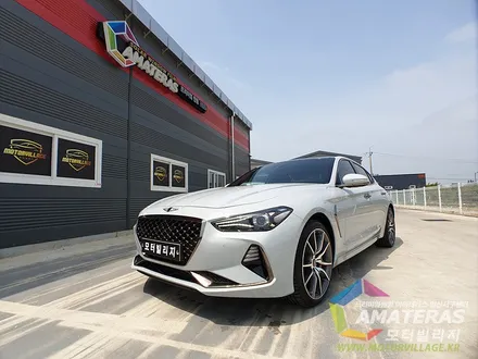 일산썬팅 모터빌리지에서 제네시스 g70 스포츠그레이 멋지게 변신 / 고양시 구산동