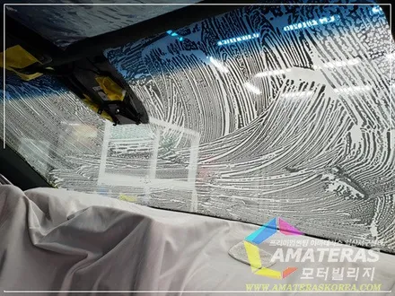 아마테라스일산서구센터의 산타페TM 인스(인스퍼레이션) 화이트크림 신차검수&신차패키지 / 고양시 구산동