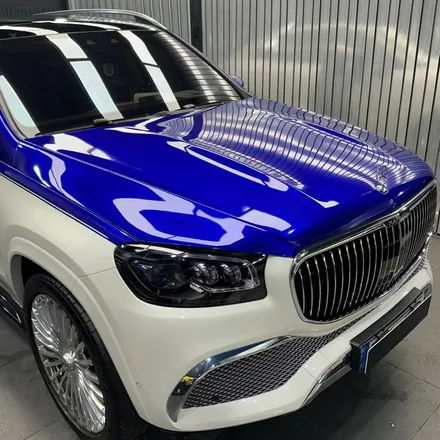 과감한 마이바흐 GLS 600 강남 전체PPF + 블루 투톤랩핑 / 고양시 구산동