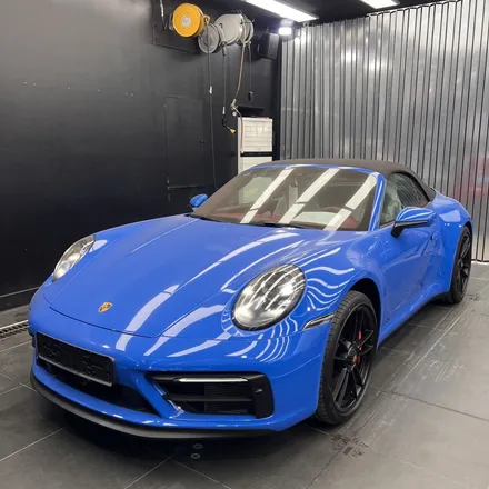 늘 신뢰하는 강남 신차패키지 샵👍포르쉐 911 GTS 카브리올레 샤크블루 <하버캠프 세라믹본드 틴팅 + 울트라핏 PPF 전체 풀 인스톨> 후기 / 고양시 구산동