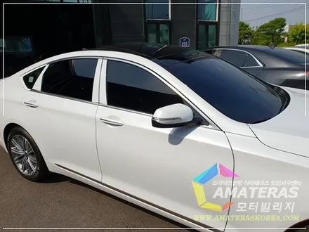 일산 아마테라스 썬팅 시공기, 제네시스 g80 신차검수&신차패키지 / 고양시 구산동