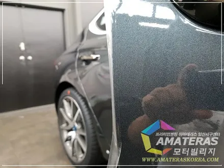 모터빌리지(아마테라스일산서구센터)의 제네시스 G70 그레이스풀그레이 신차검수 & 신차패키지 / 고양시 구산동