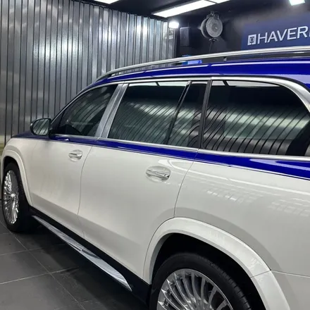 과감한 마이바흐 GLS 600 강남 전체PPF + 블루 투톤랩핑 / 고양시 구산동