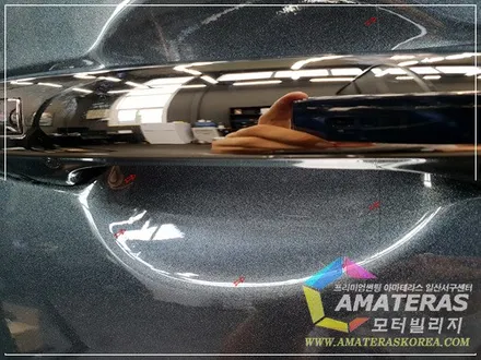 모터빌리지(아마테라스일산서구센터)의 제네시스 G70 그레이스풀그레이 신차검수 & 신차패키지 / 고양시 구산동