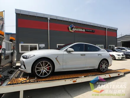 일산썬팅 모터빌리지에서 제네시스 g70 스포츠그레이 멋지게 변신 / 고양시 구산동