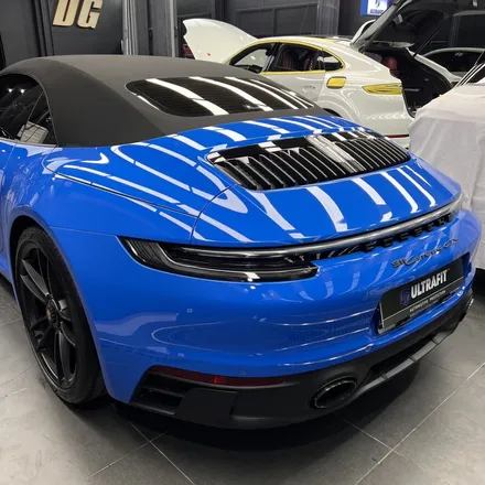 늘 신뢰하는 강남 신차패키지 샵👍포르쉐 911 GTS 카브리올레 샤크블루 <하버캠프 세라믹본드 틴팅 + 울트라핏 PPF 전체 풀 인스톨> 후기 / 고양시 구산동