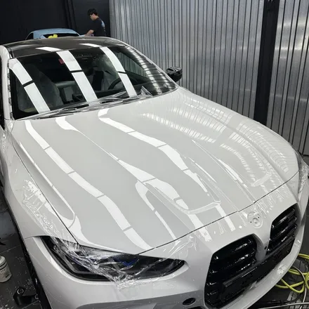 초깔끔 화이트바디 BMW M4 울트라핏 전체 일산 PPF / 고양시 구산동