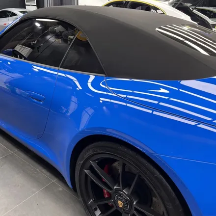 늘 신뢰하는 강남 신차패키지 샵👍포르쉐 911 GTS 카브리올레 샤크블루 <하버캠프 세라믹본드 틴팅 + 울트라핏 PPF 전체 풀 인스톨> 후기 / 고양시 구산동