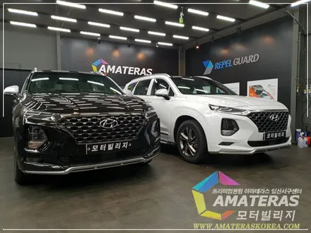 아마테라스일산서구센터의 산타페TM 인스(인스퍼레이션) 화이트크림 신차검수&신차패키지 / 고양시 구산동