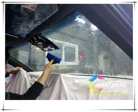 제네시스 G70 신차패키지 시공기 (아마테라스썬팅+아이나비블랙박스+보조밧데리 ) / 고양시 구산동