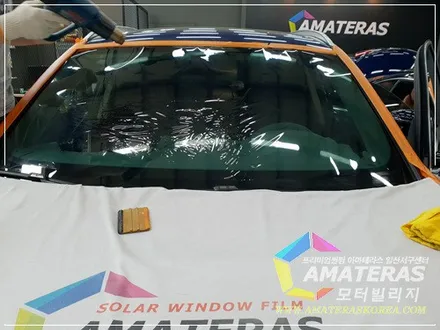일산 모터빌리지의 bmw x3 기본썬팅 제거하고 아마테라스HN으로 전면 재시공 / 고양시 구산동