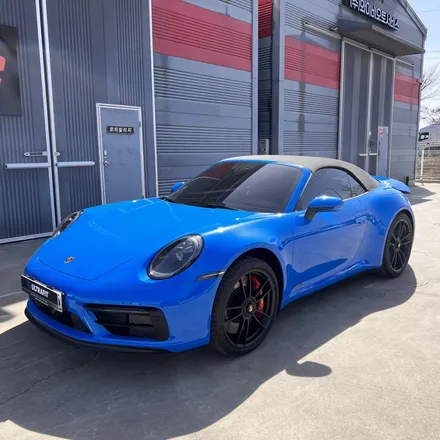 늘 신뢰하는 강남 신차패키지 샵👍포르쉐 911 GTS 카브리올레 샤크블루 <하버캠프 세라믹본드 틴팅 + 울트라핏 PPF 전체 풀 인스톨> 후기 / 고양시 구산동