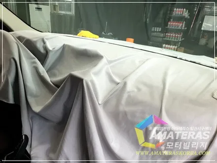 일산 모터빌리지의 bmw x3 기본썬팅 제거하고 아마테라스HN으로 전면 재시공 / 고양시 구산동