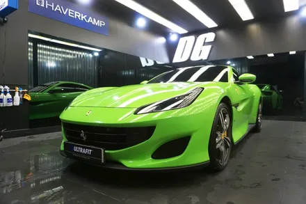 레이즈 리자드 그린 페라리 포르토피노 일산 랩핑 모터빌리지 / 고양시 구산동