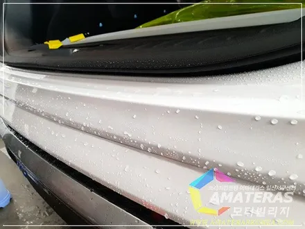 아마테라스일산서구센터의 산타페TM 인스(인스퍼레이션) 화이트크림 신차검수&신차패키지 / 고양시 구산동