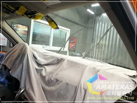 일산썬팅 모터빌리지(아마테라스일산서구)의 BMW X5 기존 썬팅 걷어내고 아마테라스 HN으로 재시공 / 고양시 구산동