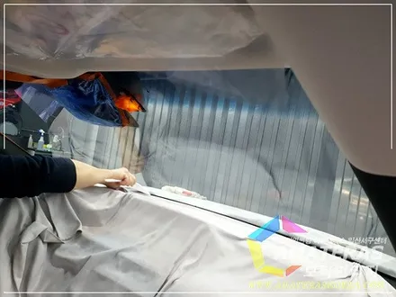 렉서스 ES300H 일산 아마테라스썬팅 & 리어커튼 간섭 없이 블랙박스 후방카메라 설치하기 ^^ / 고양시 구산동
