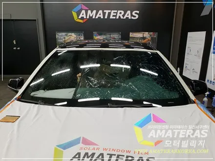 일산 모터빌리지의 bmw x3 기본썬팅 제거하고 아마테라스HN으로 전면 재시공 / 고양시 구산동