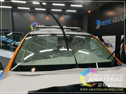 일산썬팅 모터빌리지(아마테라스일산서구)의 BMW X5 기존 썬팅 걷어내고 아마테라스 HN으로 재시공 / 고양시 구산동