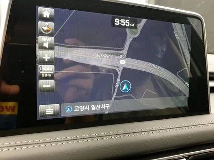 제네시스 G70 디젤 레이싱그레이 색상에 아마테라스HH 골드빛의 조합 / 고양시 구산동