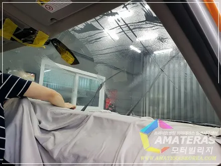 일산썬팅 모터빌리지(아마테라스일산서구)의 BMW X5 기존 썬팅 걷어내고 아마테라스 HN으로 재시공 / 고양시 구산동