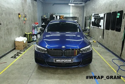BMW 5시리즈 크롬죽이기 PPF헤드라이트 재시공 후기 :: / 천안 불당동