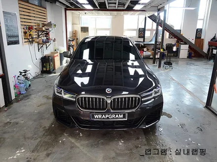 천안랩핑 BMW M550i  : 카본블랙무광 실내랩핑 / 천안 불당동
