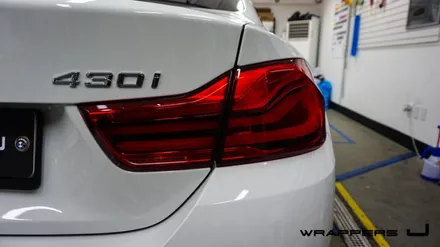 루프스킨bmw 430i 라이트필름 자동차랩핑 전문 용산랩핑 _[래퍼스제이] / 천안 불당동