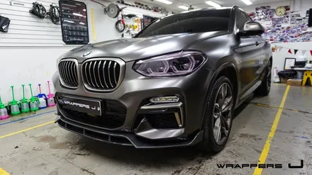 천안전체랩핑 BMW X4 사틴다크바솔트 :: / 천안 불당동