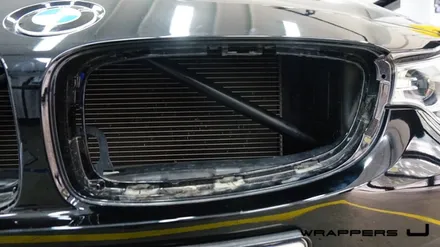 Bmw랩핑 428i그릴데칼 프론트보강바 그릴바 프론트바 부분랩핑 / 천안 불당동
