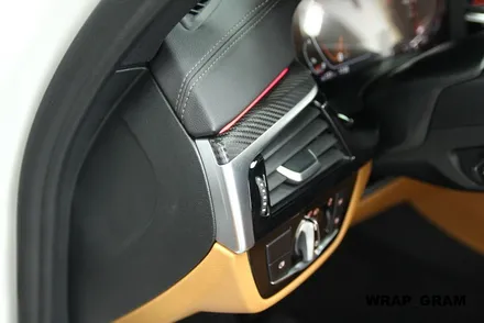 천안랩핑 BMW실내랩핑의 정석 카본블랙 5시리즈 / 천안 불당동