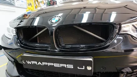 Bmw랩핑 428i그릴데칼 프론트보강바 그릴바 프론트바 부분랩핑 / 천안 불당동