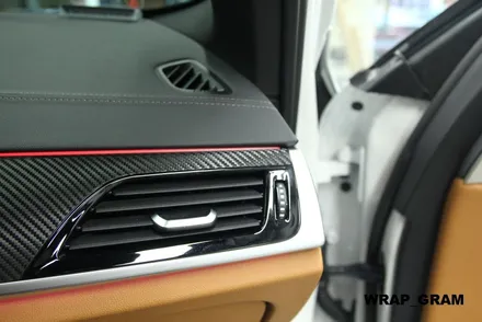 천안랩핑 BMW실내랩핑의 정석 카본블랙 5시리즈 / 천안 불당동
