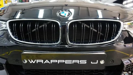 Bmw랩핑 428i그릴데칼 프론트보강바 그릴바 프론트바 부분랩핑 / 천안 불당동
