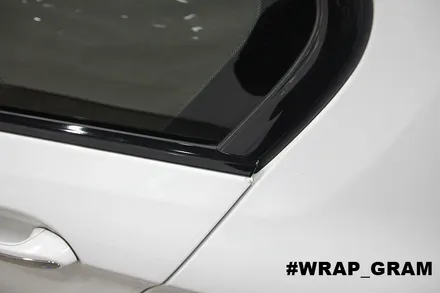BMW크롬죽이기 5시리즈 윈도우몰딩랩핑 :: / 천안 불당동