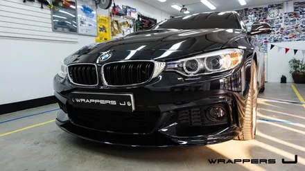 Bmw랩핑 428i그릴데칼 프론트보강바 그릴바 프론트바 부분랩핑 / 천안 불당동