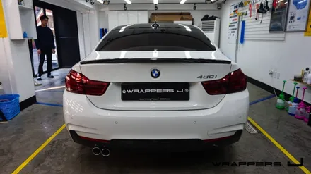 루프스킨bmw 430i 라이트필름 자동차랩핑 전문 용산랩핑 _[래퍼스제이] / 천안 불당동