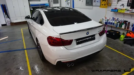 루프스킨bmw 430i 라이트필름 자동차랩핑 전문 용산랩핑 _[래퍼스제이] / 천안 불당동